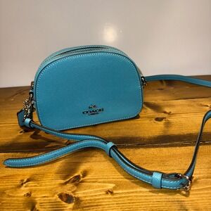 Coach Serena Mini Crossbody Bag Aqua Blue Dome Camera Bag